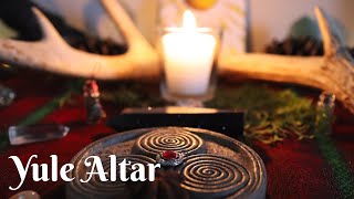 Witchy Yule Altar 2021 🎄Winter Solstice Altar Tour \u0026 Yule Altar Set up