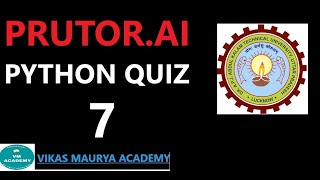 Python Quiz-7 prutor | #pythonquiz