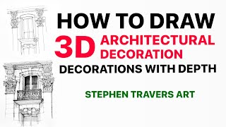 How to Draw 3D Architecture   Decorations with Depth
