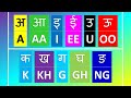 Hindi Varnamala - k se क  kh se ख - Learn Hindi letters into English