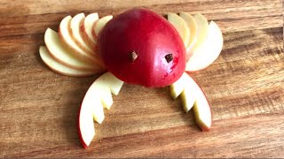 Beautiful Fruit Carving / Apple Art / How to make Crab from Apple #Shorts
