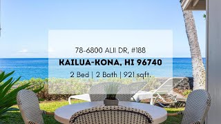 Oceanfront Condo with Breathtaking Views at Unit #188, Kailua-Kona 🌊👀✨