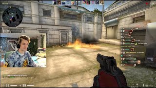 HILARIOUS! xQc Molotov's, Flashbangs, then Kills Teammate in CS:GO