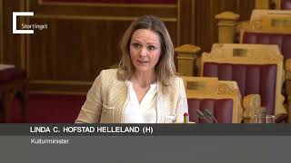 08.02.2017 Spørretime 23 Linda C. Hofstad Helleland svarer Geir Jørgen Bekkevold