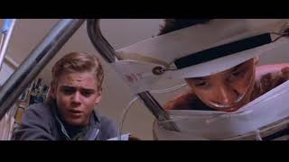 The Outsiders Ponyboy and Two-Bit visit Johnny in the hospital