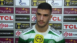 Celtic's Liel Abada reacts to scoring two goals in Premier Sports Cup win over Motherwell