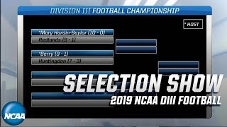 2019 NCAA DIII football selection show | Full bracket reveal