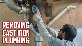 How to Remove Cast Iron Plumbing Stack | Episode 6
