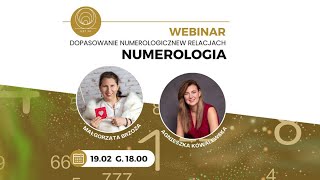 WEBINAR | Dopasowanie numerologiczne w relacjach - Małgorzata Brzoza numerologia