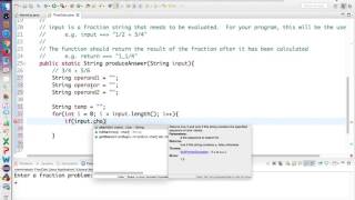 Java Frac Calc Part 1 (Manual Parsing)