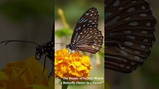 The Beauty of Nature Watch a Butterfly Flutter in a Flower