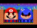 Can Mario and Sonic Press Ultimate Switch Dark Mario - Sonic at Scary Night?