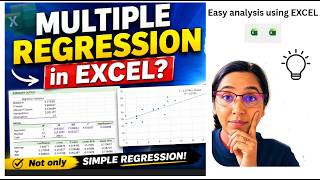 Simple and Multiple Linear Regression using Excel