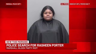 Marshall Police looking for 18th suspect in block party riot