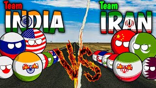 Countries that support India 🇮🇳 and countries that support Iran 🇮🇷 | #countryballs #geography