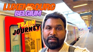 Luxembourg to Belgium Train Journey | Crossing Borders in EUROPE by Train