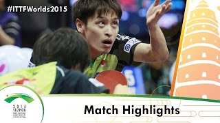 WTTC 2015 Highlights: MORIZONO Masataka/OSHIMA Yuya vs XU Xin/ZHANG Jike (1/4)