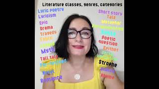 English by Adriana, Literature classes, genres and categories