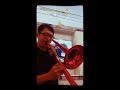 tromba metallic red plastic trombone