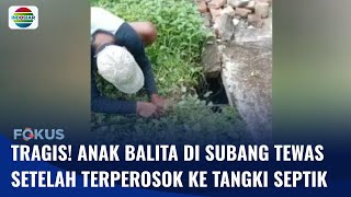 Kejadian Tragis di Subang: Balita Tewas Terperosok ke Tangki Septik, Begini Kejadiannya! | Fokus