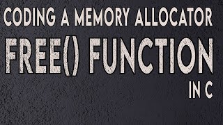 Coding a memory allocator free() function in C