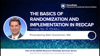 The Basics of Randomization and Implementation in REDCap