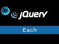 Each - jQuery Ultimate Programming Bible