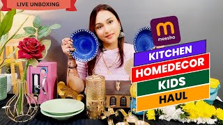 Meesho Kitchen, Homedecor & Kids Product Unboxing Haul | Live Meesho Unboxing | Affordable Products