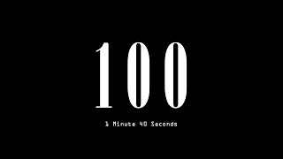 100 Second/1 Minute 40 Second Timer, Countdown, Alarm Clock, Stopwatch (4k Quality with End Buzzer)