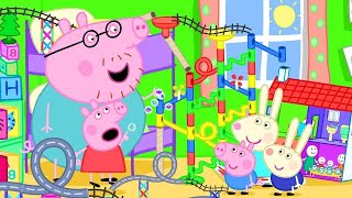 Peppa Pig  Channel | The Biggest Marble Run Challenge with Peppa Pig