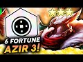 C9 k3soju | AZIR 3 AND 2 FONs FROM 6 FORTUNE HIGHROLL!! - Teamfight Tactics