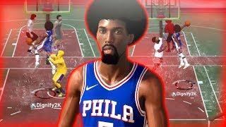 JULIUS' *GLITCHY* DUNKS ARE OVERPOWERED! ALL JULIUS ERVING'S ANIMATIONS AT THE PARK! NBA 2K19