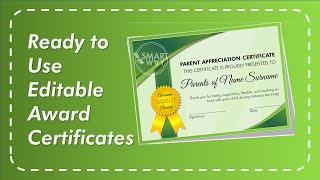 Editable Award Certificates