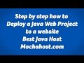 How to deploy Java web project to a real website How to deploy Java web project to a real website