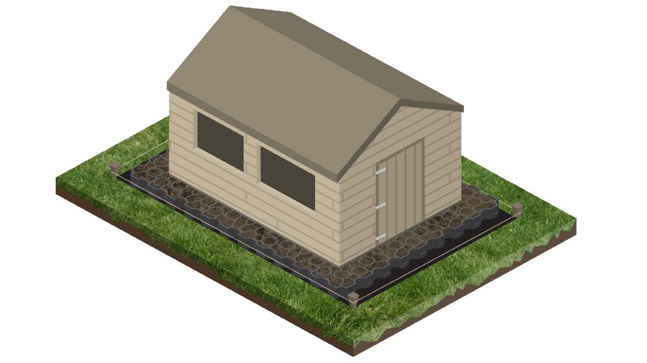 Plastic Shed Foundation Kit