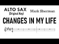 Changes In My Life Alto Sax Sheet Music Backing Track Play Along Partitura