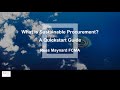 What is Sustainable Procurement? A Quickstart Guide