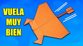 Como Hacer un Avión de Papel de Cola Larga que VUELA Muy Bien | Mejores Aviones De Papel