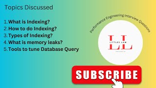 Performance Engineering FAQs #indexing #databasetuning #performanceengineering #littleslaw