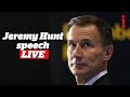 Jeremy Hunt speech LIVE: Watch the Chancellor's address to Conservative Party Conference 2023