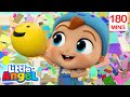 Baby John Funny Balloons Party🎈 Bingo and Baby John | Little Angel Nursery Rhymes and Kids Songs