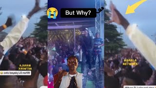 Zinoleesky In Tears As Seyi Vibez fans Ban his music in event in Lagos 😭🙆‍♂️