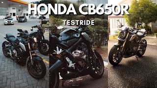 TESTRIDE HONDA CB650R | 600CC NAKED TERENAK!!! PILIH INI ATAU Z900??? | Clip 8