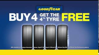 Goodyear Tyres Special Promotion | 4th tyre FREE | JAX Tyres