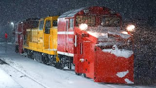 【大雪】DE15-1542 雪111レ運転に伴う構内移動