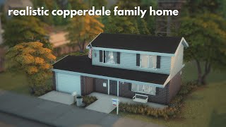 Realistic Copperdale Family Home - CC + Tray Files In Description (Cozy Rain ASMR) #sims4