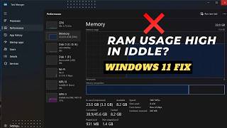 How to Fix Windows 11 High RAM Usage While Idle (2026 Update)
