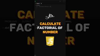 Factorial of a Number in javascript | JavaScript Tutorial #javascript #reactjs