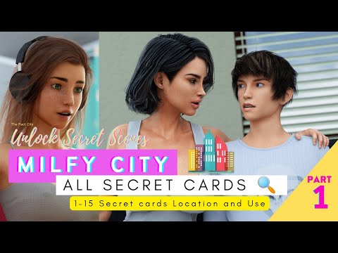 Milfy City ️ New Version  Secret cards  and Secret scenes  1-15 Secret cards  Part -1  TFC