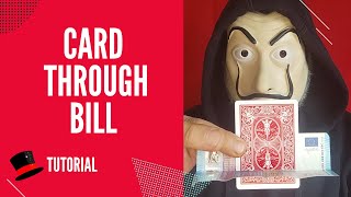 Card Through Bill Revealed | Magic Trick Tutorial